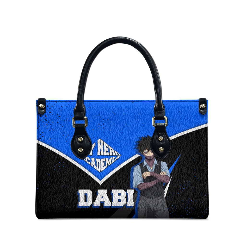 Dabi My Hero Academia Leather Bag Anime Grunge Splatter Graphic Style