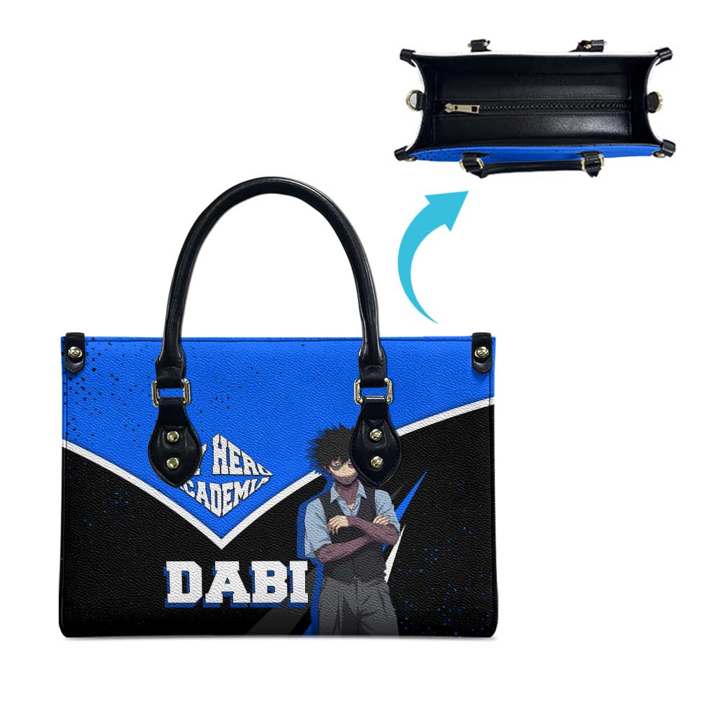 Dabi My Hero Academia Leather Bag Anime Grunge Splatter Graphic Style