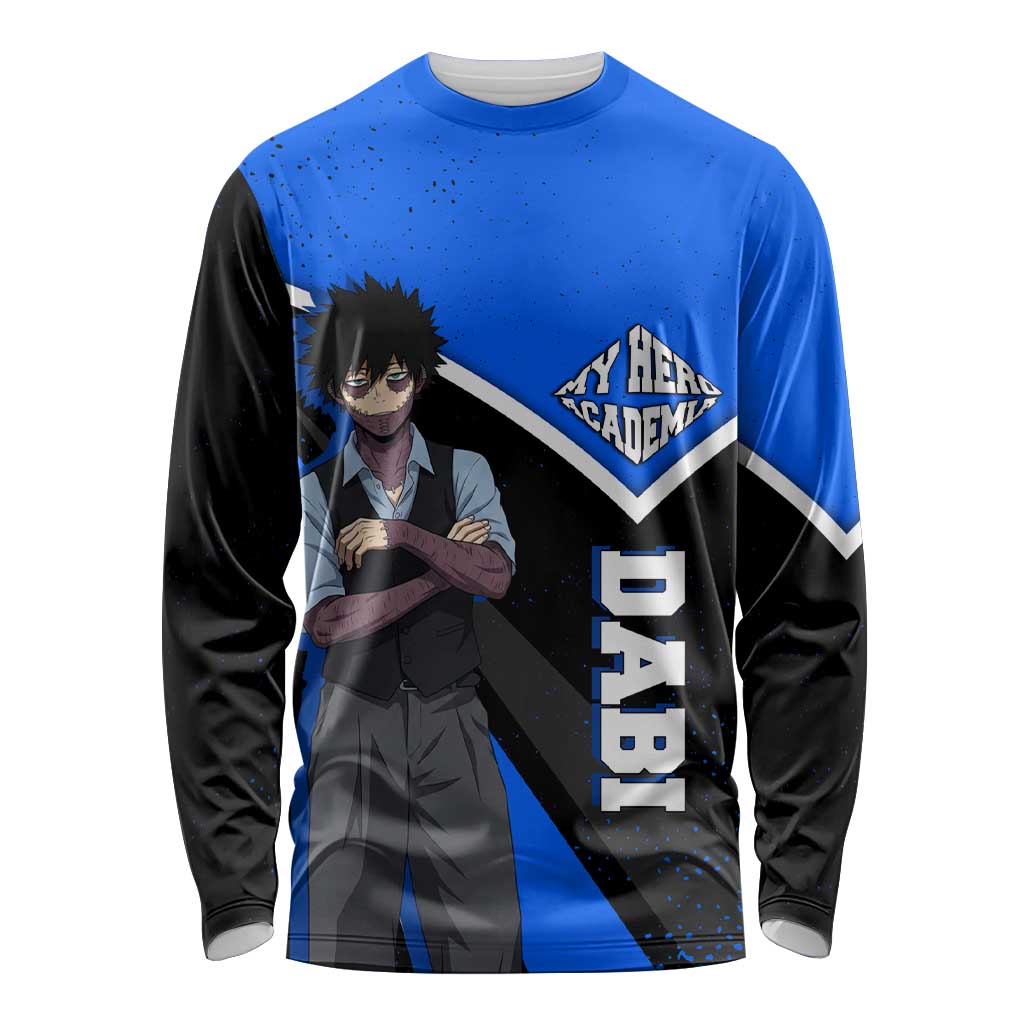 Dabi My Hero Academia Long Sleeve Shirt Anime Grunge Splatter Graphic Style