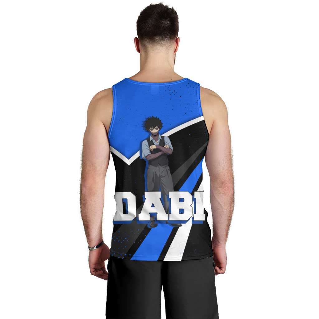 Dabi My Hero Academia Men Tank Top Anime Grunge Splatter Graphic Style