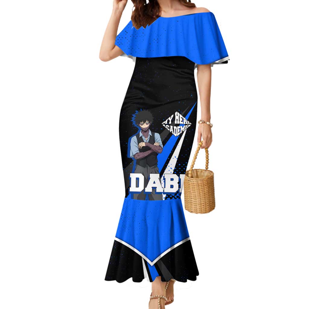 Dabi My Hero Academia Mermaid Dress Anime Grunge Splatter Graphic Style