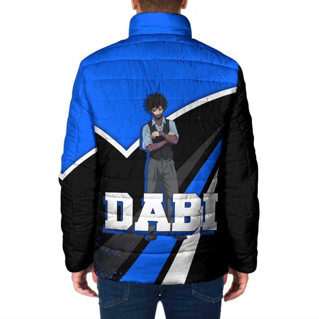 Dabi My Hero Academia Padded Jacket Anime Grunge Splatter Graphic Style