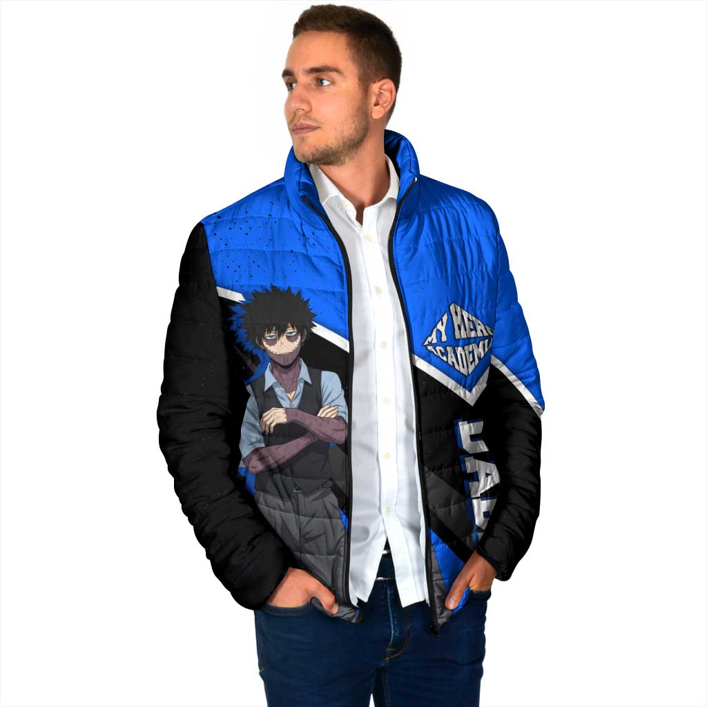 Dabi My Hero Academia Padded Jacket Anime Grunge Splatter Graphic Style