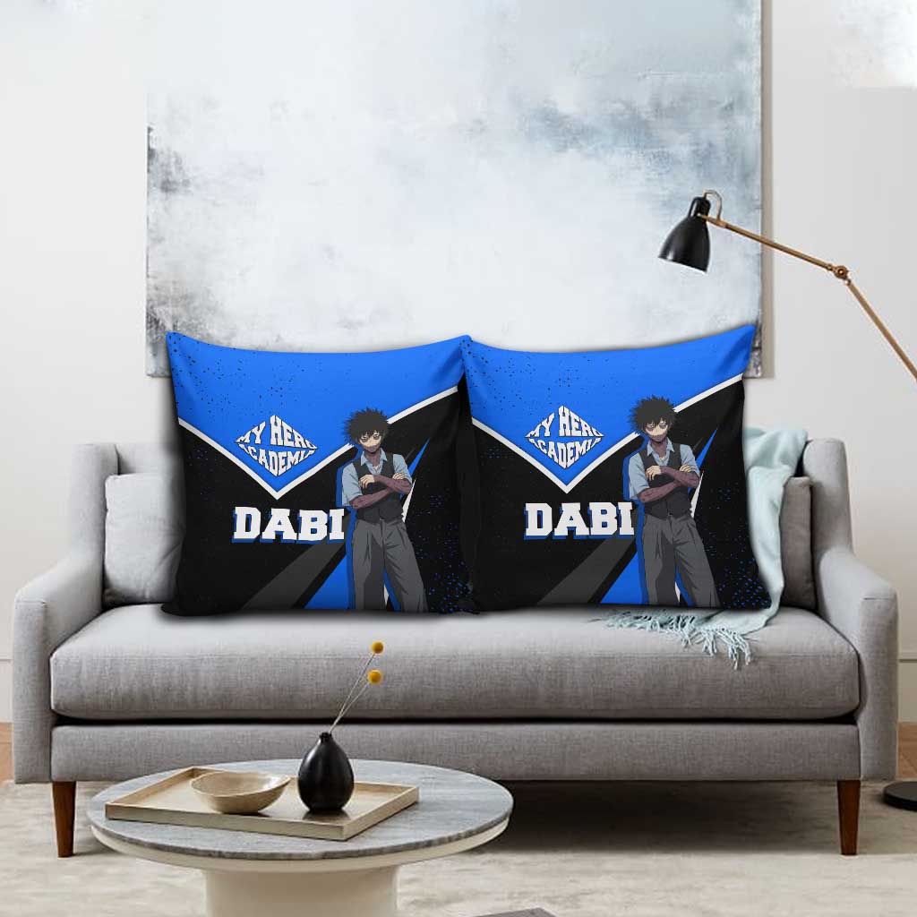 Dabi My Hero Academia Pillow Cover Anime Grunge Splatter Graphic Style