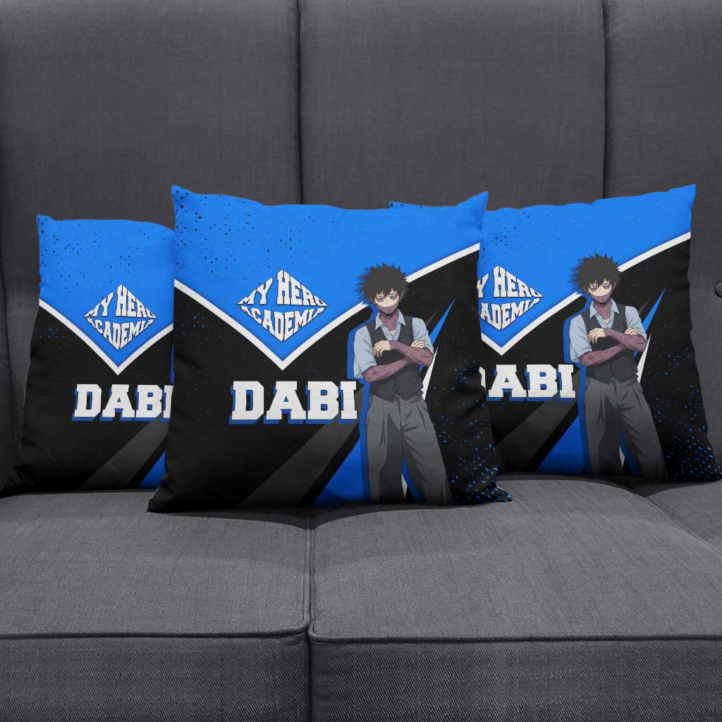 Dabi My Hero Academia Pillow Cover Anime Grunge Splatter Graphic Style