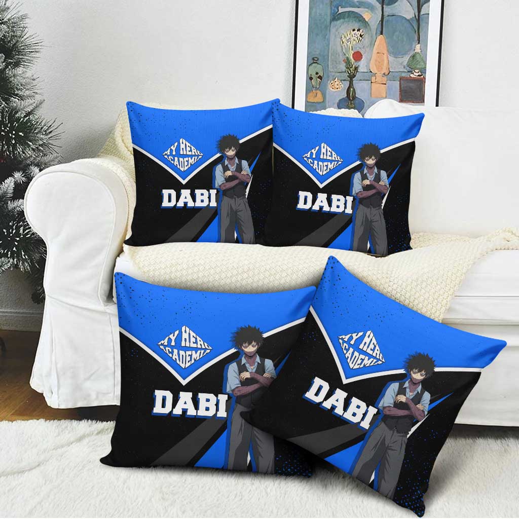 Dabi My Hero Academia Pillow Cover Anime Grunge Splatter Graphic Style