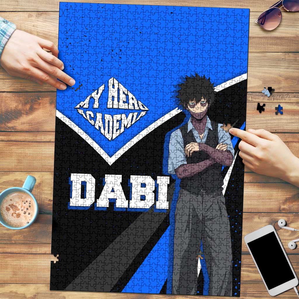 Dabi My Hero Academia Puzzle Anime Grunge Splatter Graphic Style