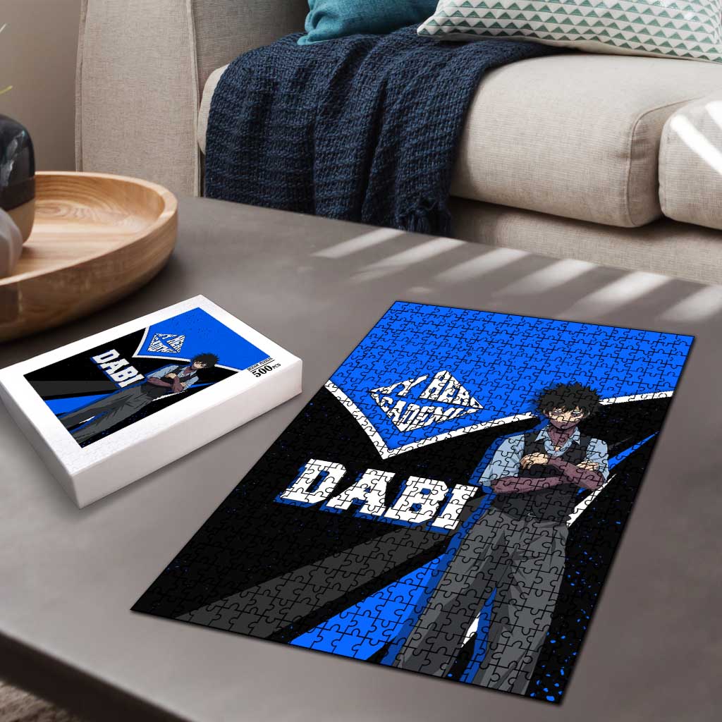 Dabi My Hero Academia Puzzle Anime Grunge Splatter Graphic Style