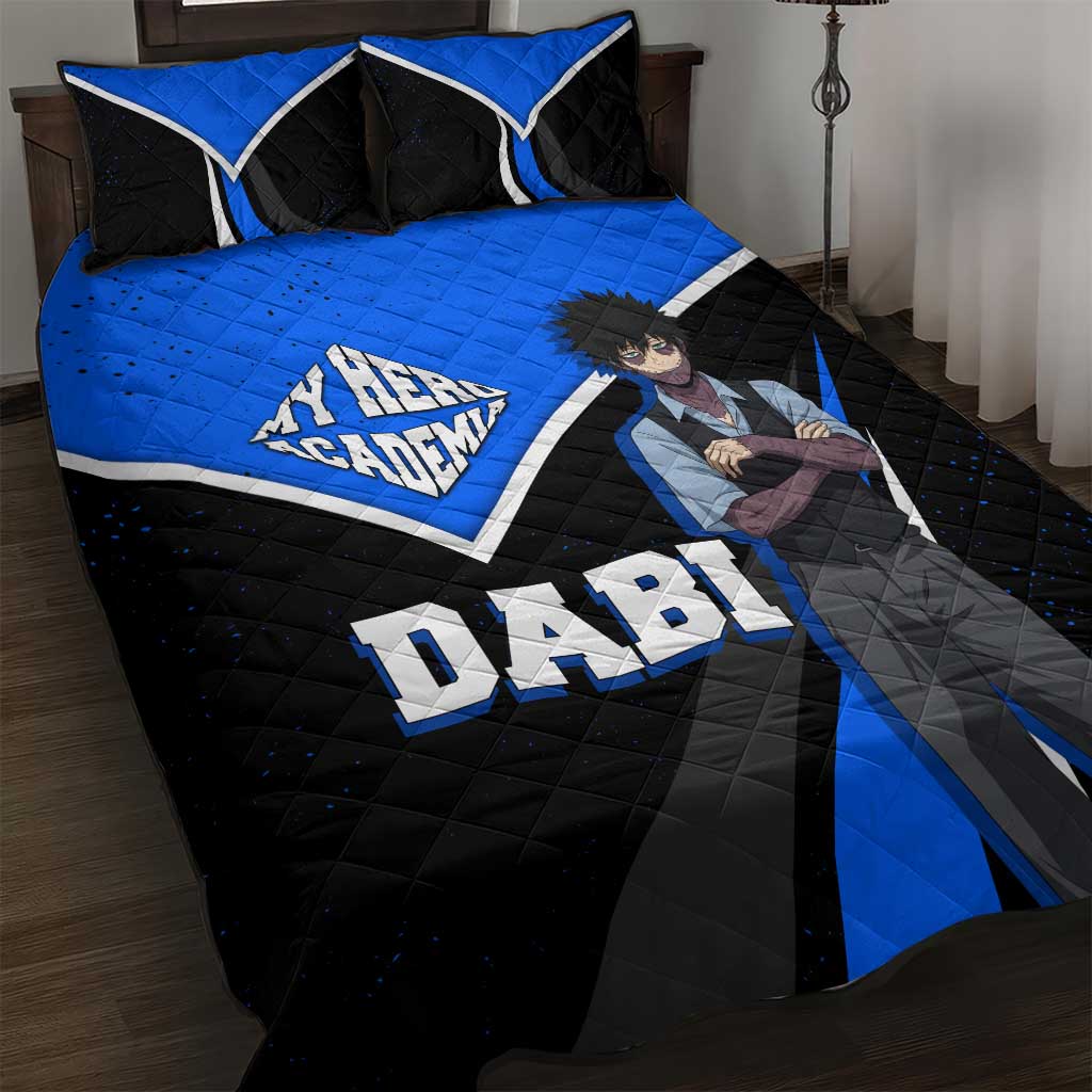 Dabi My Hero Academia Quilt Bed Set Anime Grunge Splatter Graphic Style