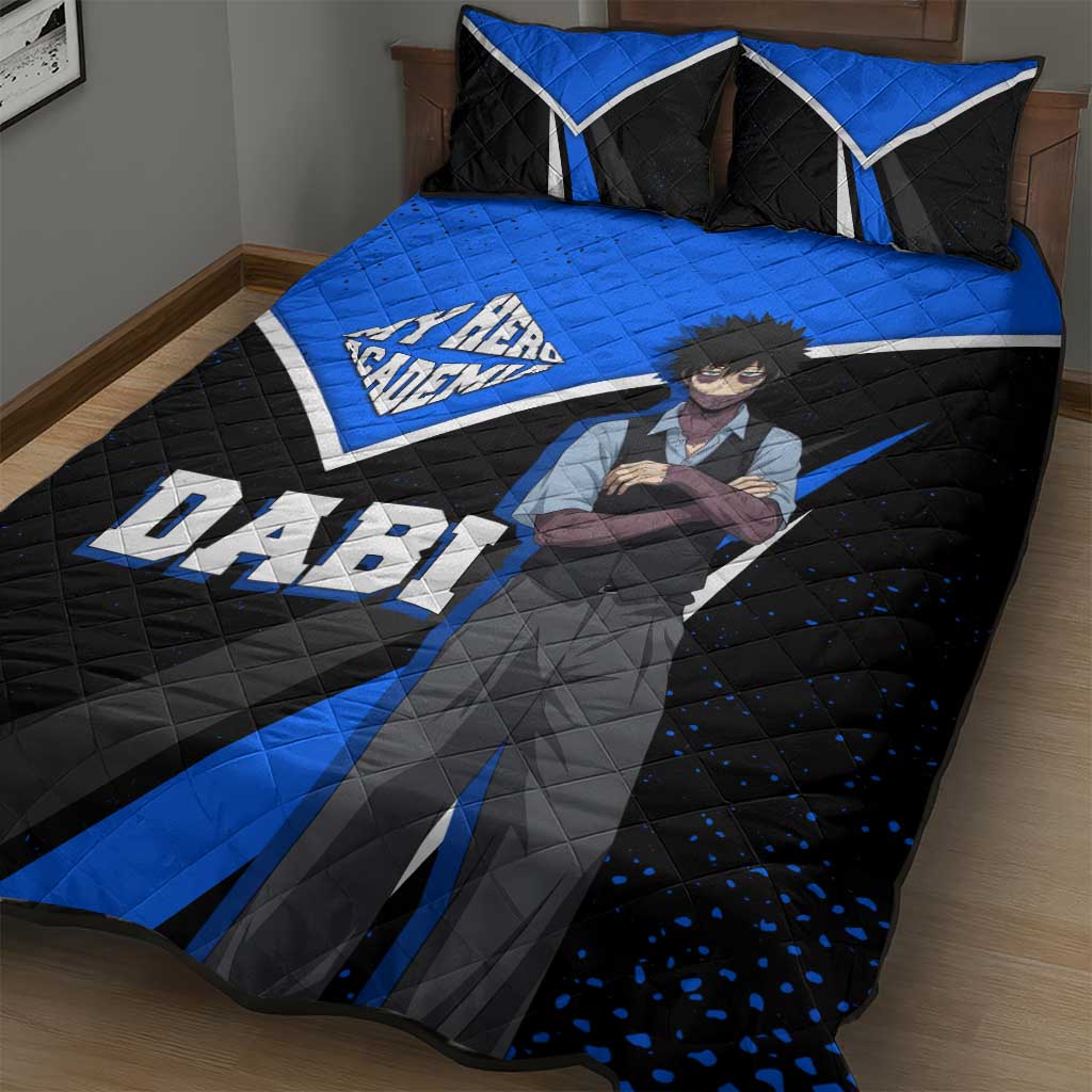 Dabi My Hero Academia Quilt Bed Set Anime Grunge Splatter Graphic Style