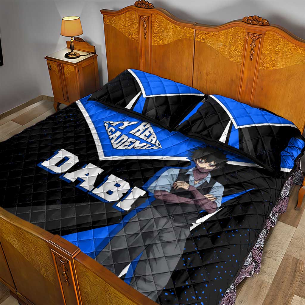 Dabi My Hero Academia Quilt Bed Set Anime Grunge Splatter Graphic Style