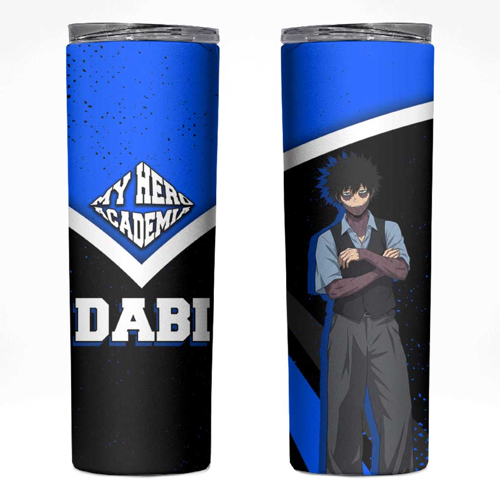 Dabi My Hero Academia Skinny Tumbler Anime Grunge Splatter Graphic Style