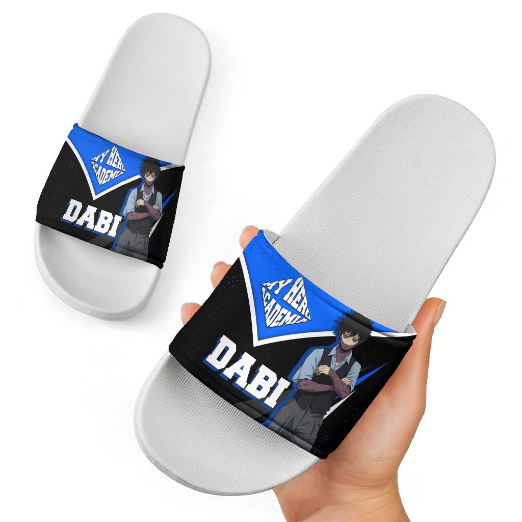 Dabi My Hero Academia Slide Sandals Anime Grunge Splatter Graphic Style