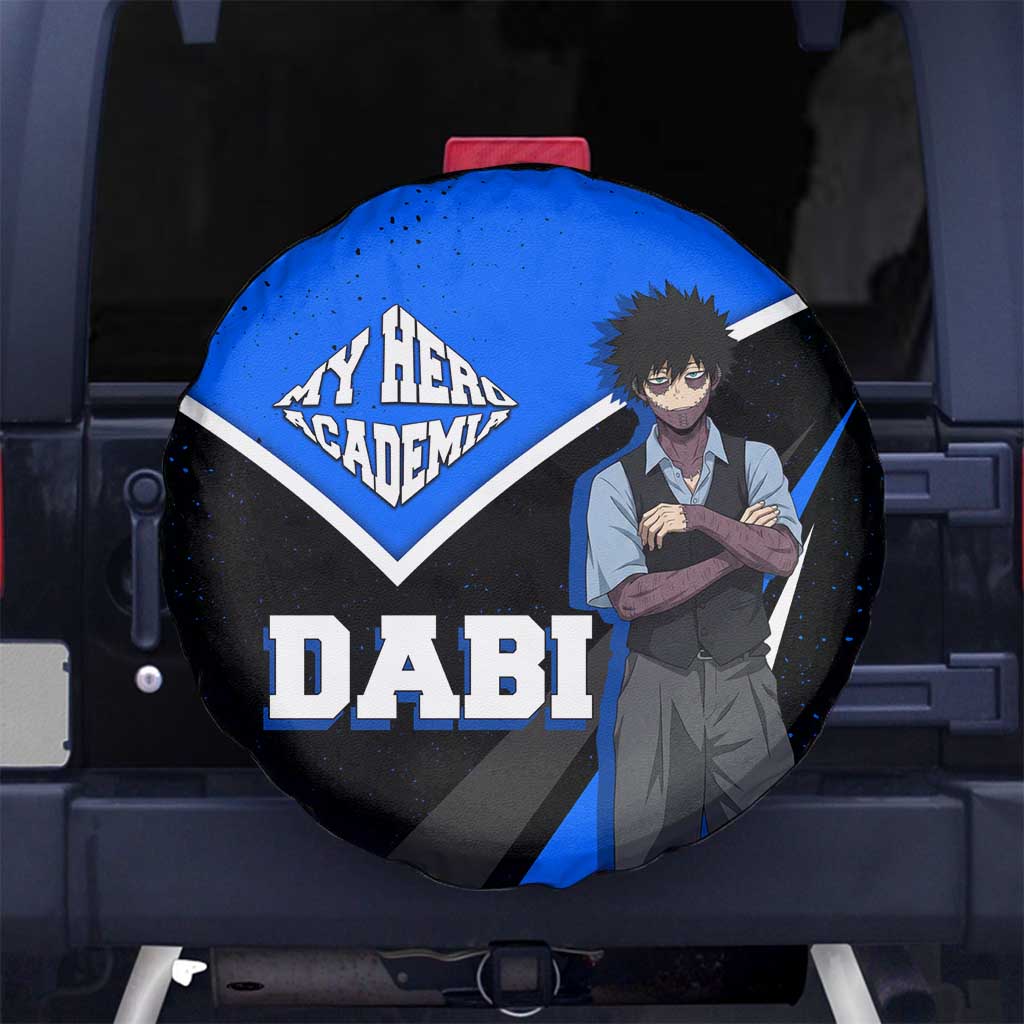 Dabi My Hero Academia Spare Tire Cover Anime Grunge Splatter Graphic Style