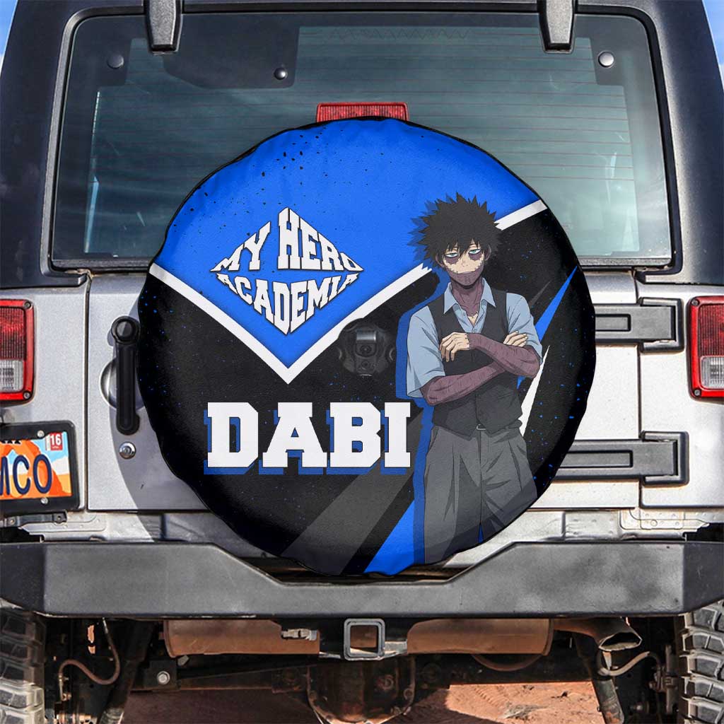 Dabi My Hero Academia Spare Tire Cover Anime Grunge Splatter Graphic Style
