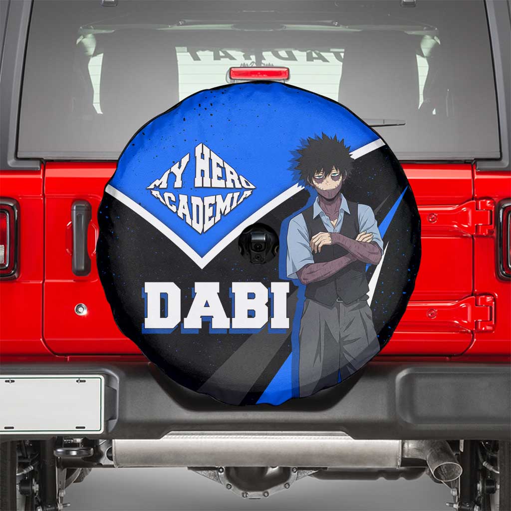 Dabi My Hero Academia Spare Tire Cover Anime Grunge Splatter Graphic Style