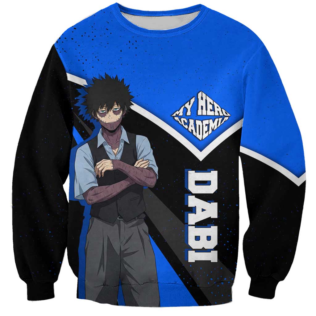 Dabi My Hero Academia Sweatshirt Anime Grunge Splatter Graphic Style