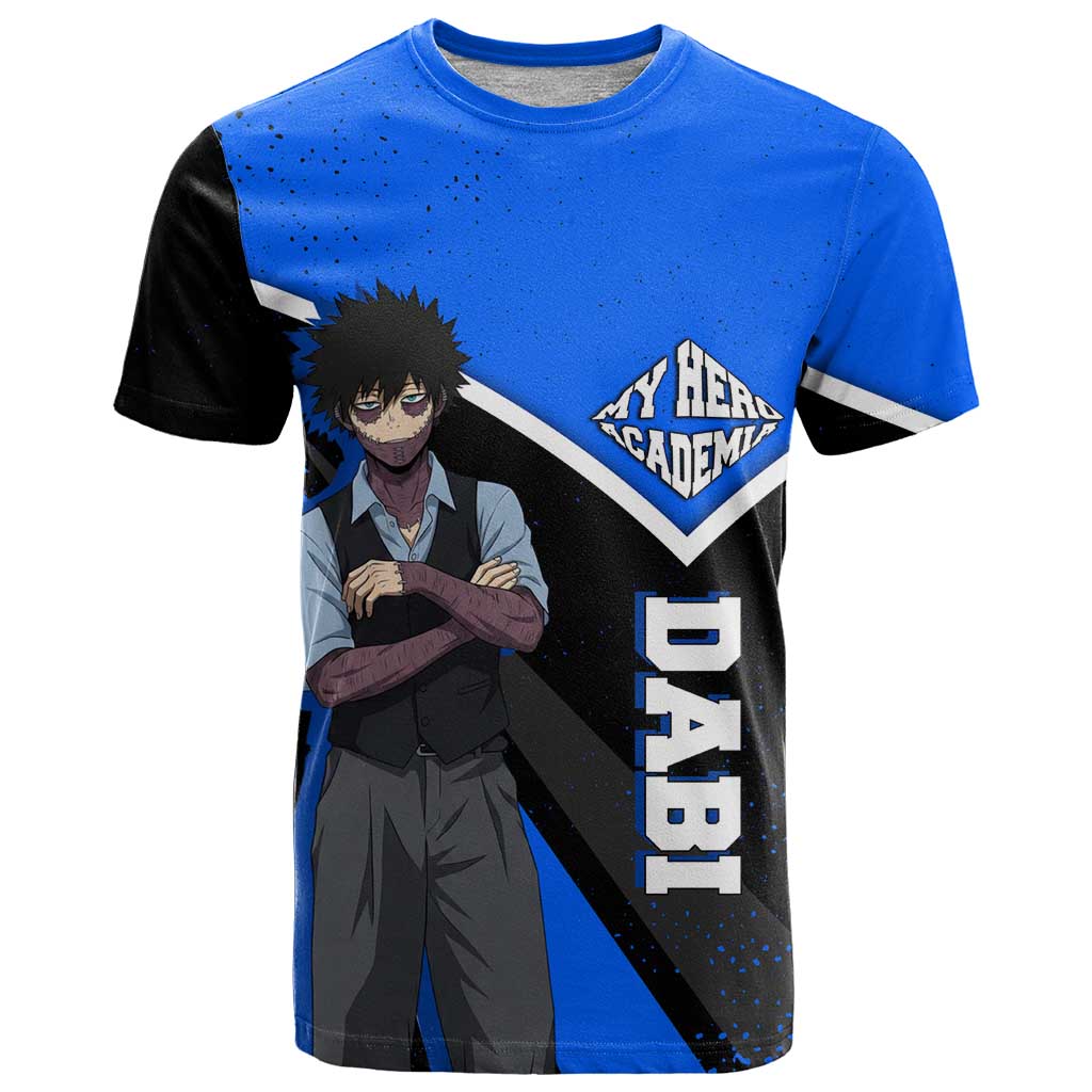 Dabi My Hero Academia T Shirt Anime Grunge Splatter Graphic Style