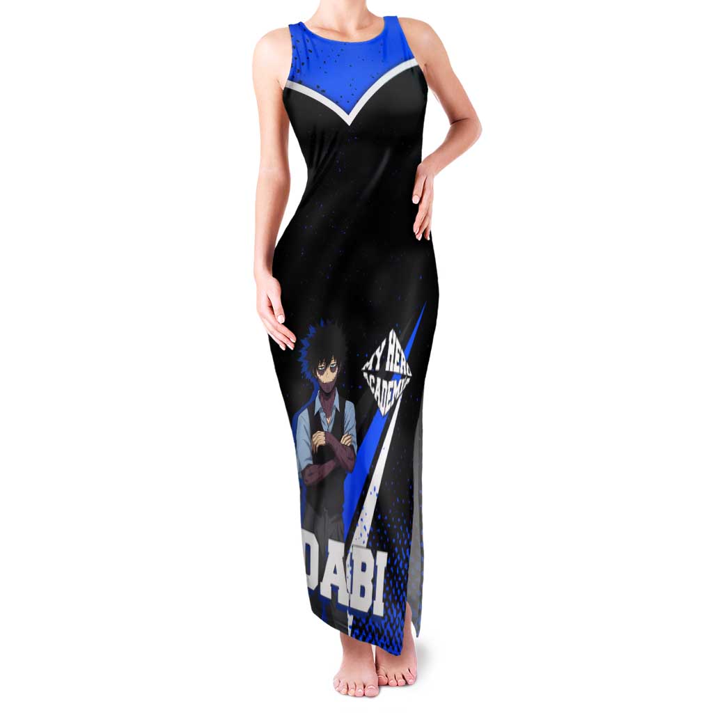 Dabi My Hero Academia Tank Maxi Dress Anime Grunge Splatter Graphic Style