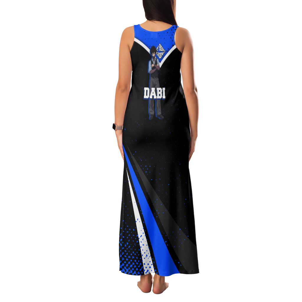 Dabi My Hero Academia Tank Maxi Dress Anime Grunge Splatter Graphic Style