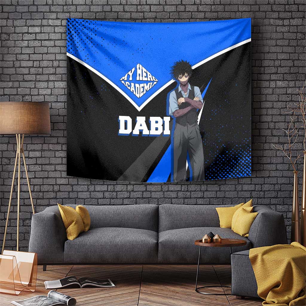 Dabi My Hero Academia Tapestry Anime Grunge Splatter Graphic Style