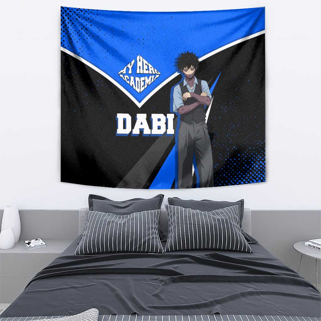 Dabi My Hero Academia Tapestry Anime Grunge Splatter Graphic Style