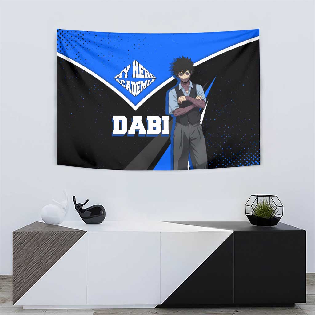 Dabi My Hero Academia Tapestry Anime Grunge Splatter Graphic Style