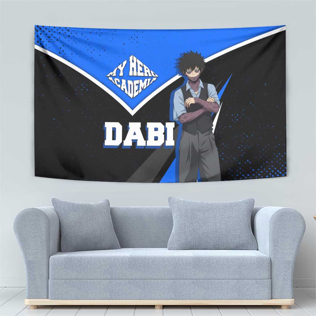 Dabi My Hero Academia Tapestry Anime Grunge Splatter Graphic Style