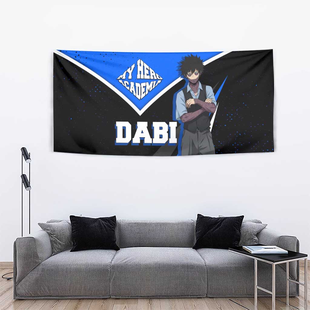 Dabi My Hero Academia Tapestry Anime Grunge Splatter Graphic Style