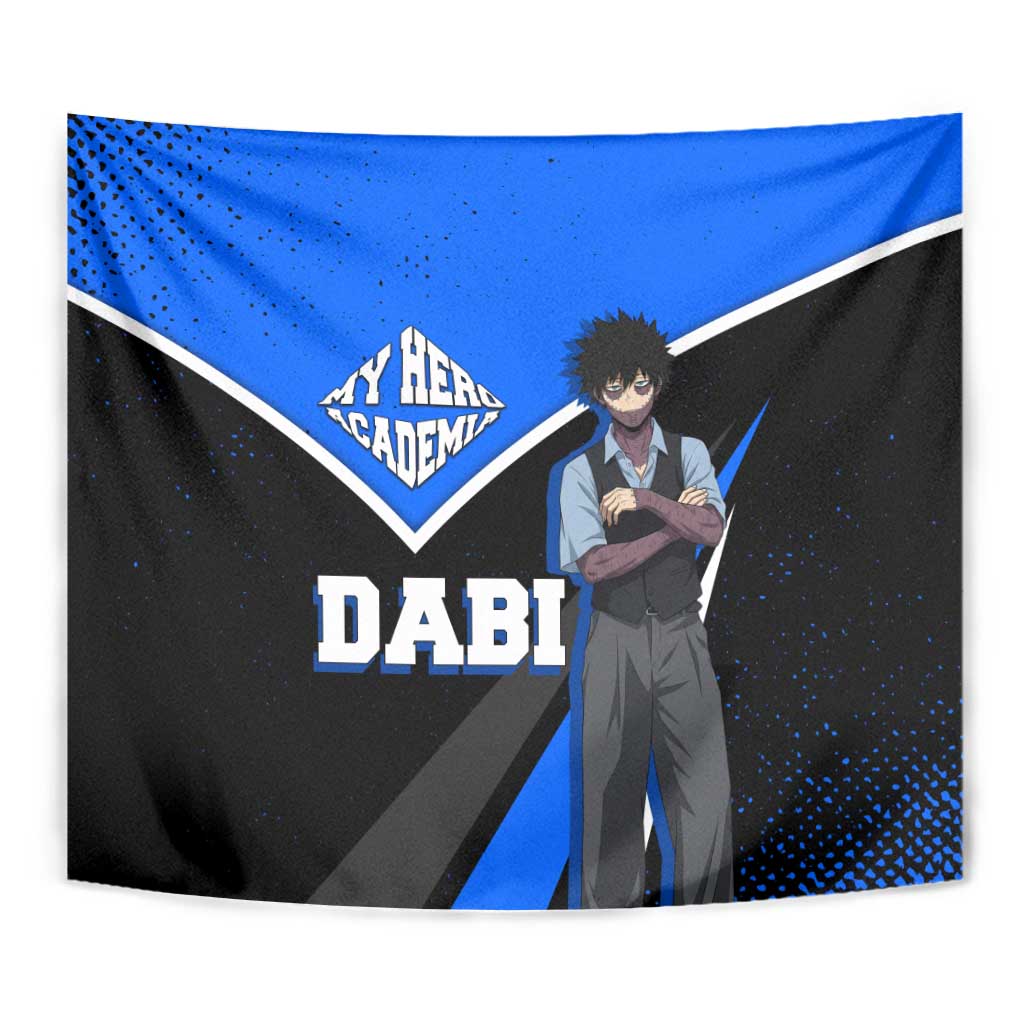 Dabi My Hero Academia Tapestry Anime Grunge Splatter Graphic Style