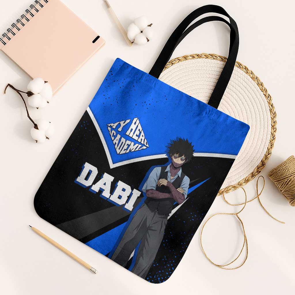 Dabi My Hero Academia Tote Bag Anime Grunge Splatter Graphic Style