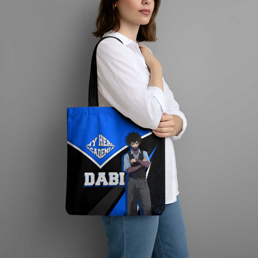 Dabi My Hero Academia Tote Bag Anime Grunge Splatter Graphic Style