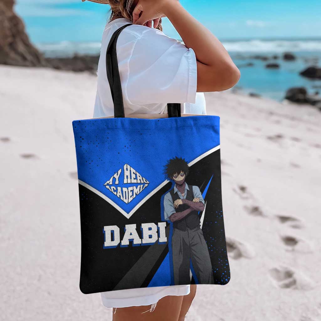 Dabi My Hero Academia Tote Bag Anime Grunge Splatter Graphic Style