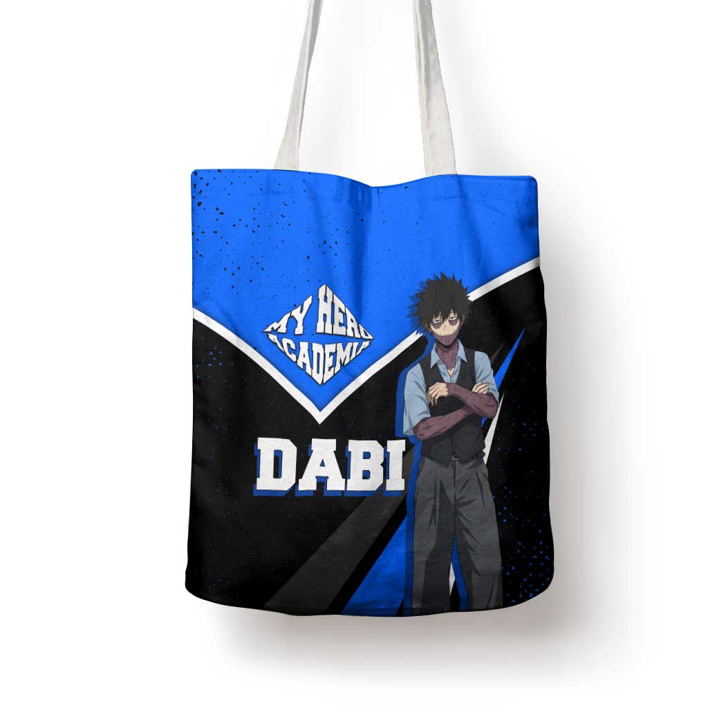 Dabi My Hero Academia Tote Bag Anime Grunge Splatter Graphic Style