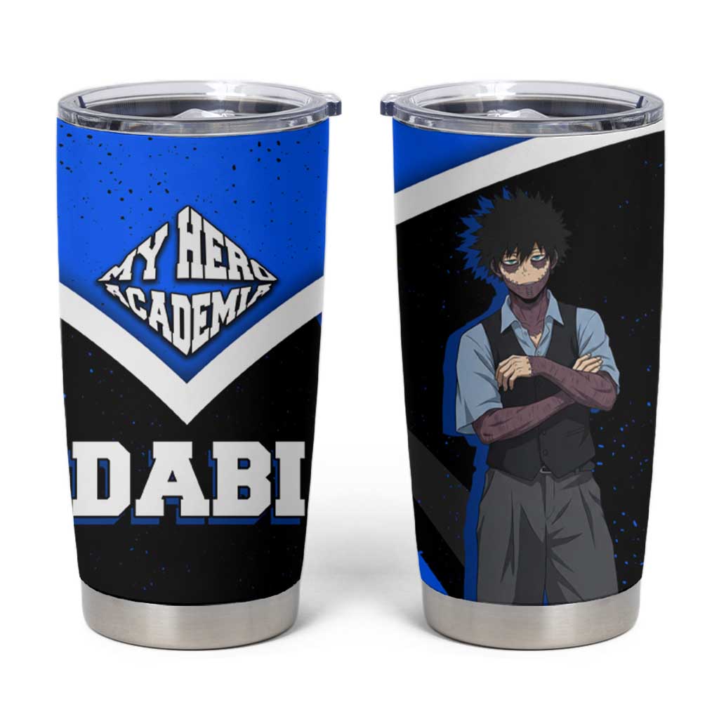 Dabi My Hero Academia Tumbler Cup Anime Grunge Splatter Graphic Style