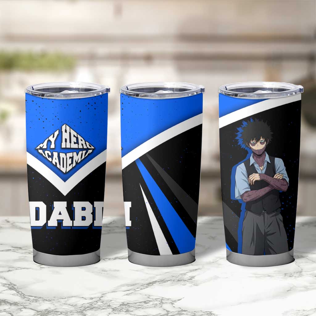 Dabi My Hero Academia Tumbler Cup Anime Grunge Splatter Graphic Style