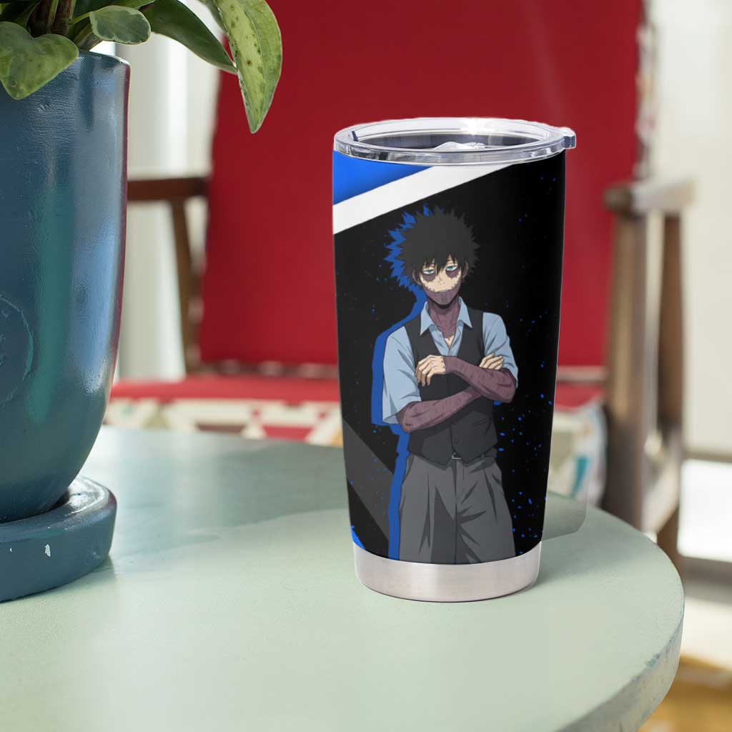 Dabi My Hero Academia Tumbler Cup Anime Grunge Splatter Graphic Style