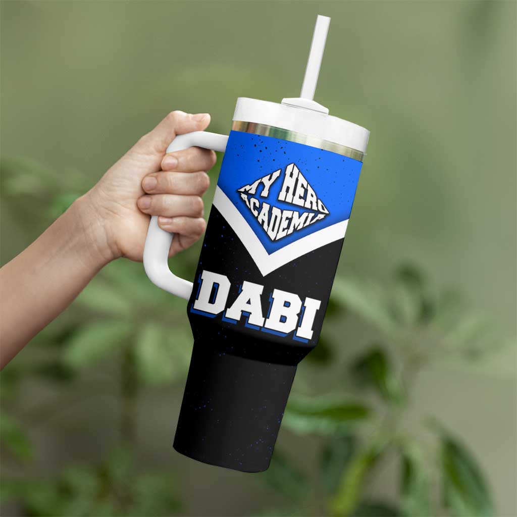 Dabi My Hero Academia Tumbler With Handle Anime Grunge Splatter Graphic Style