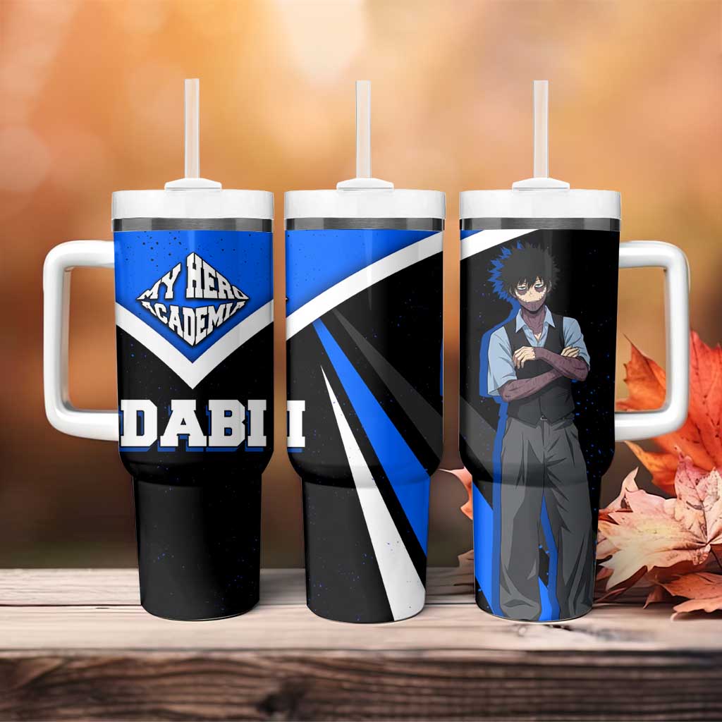 Dabi My Hero Academia Tumbler With Handle Anime Grunge Splatter Graphic Style