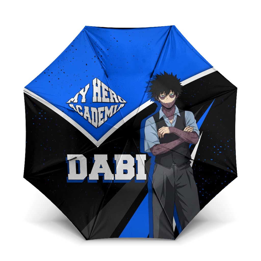Dabi My Hero Academia Umbrella Anime Grunge Splatter Graphic Style