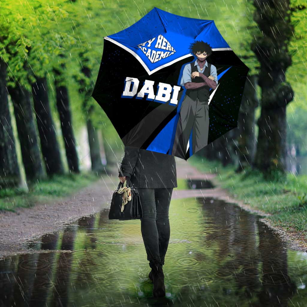Dabi My Hero Academia Umbrella Anime Grunge Splatter Graphic Style