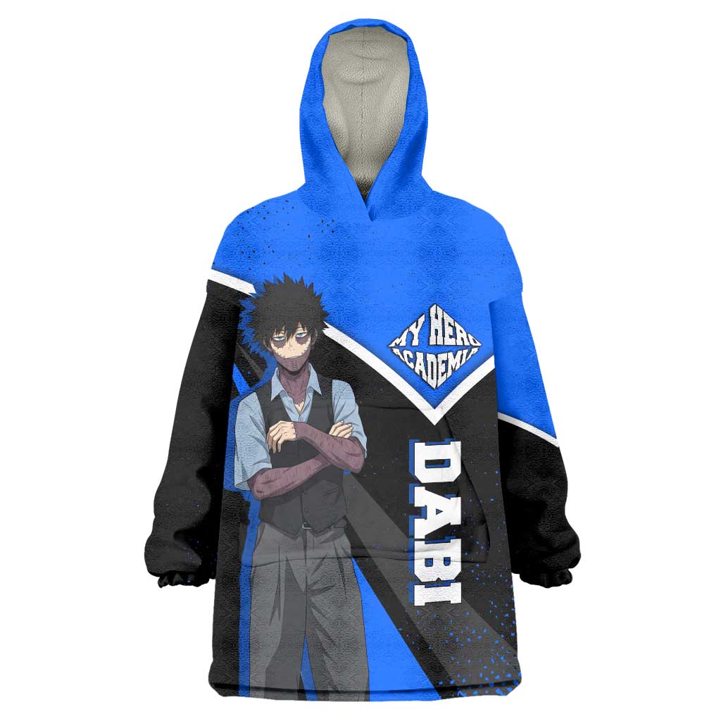 Dabi My Hero Academia Wearable Blanket Hoodie Anime Grunge Splatter Graphic Style