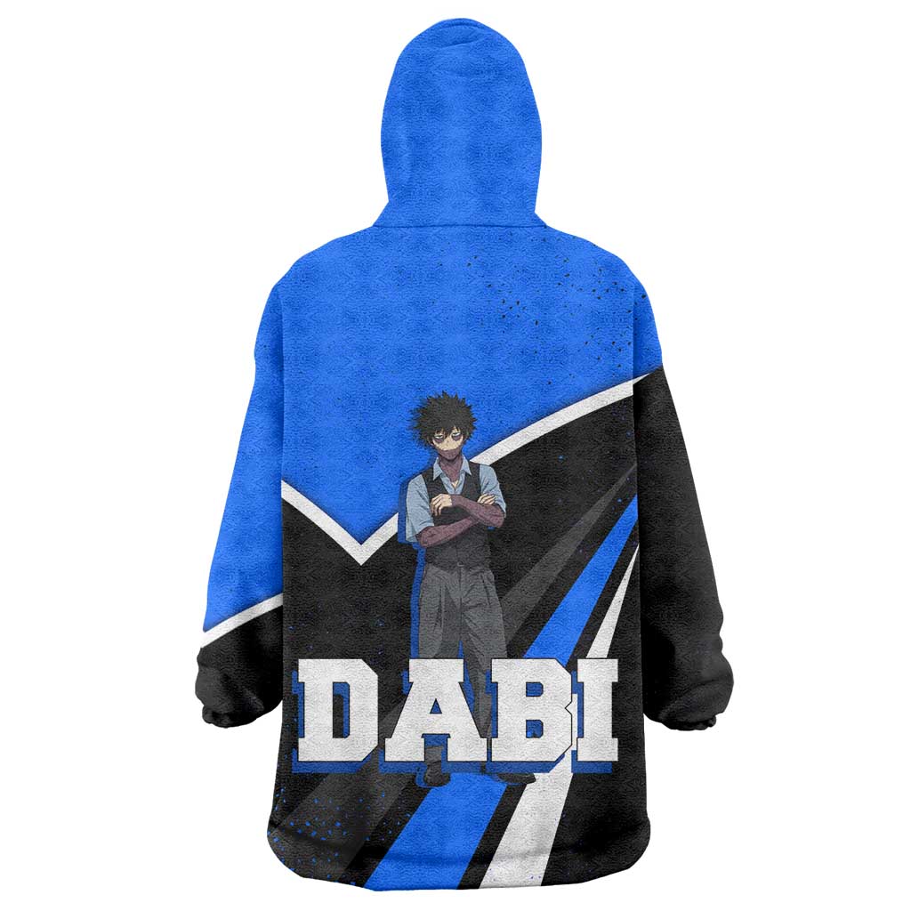 Dabi My Hero Academia Wearable Blanket Hoodie Anime Grunge Splatter Graphic Style