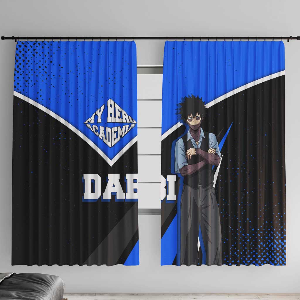 Dabi My Hero Academia Window Curtain Anime Grunge Splatter Graphic Style