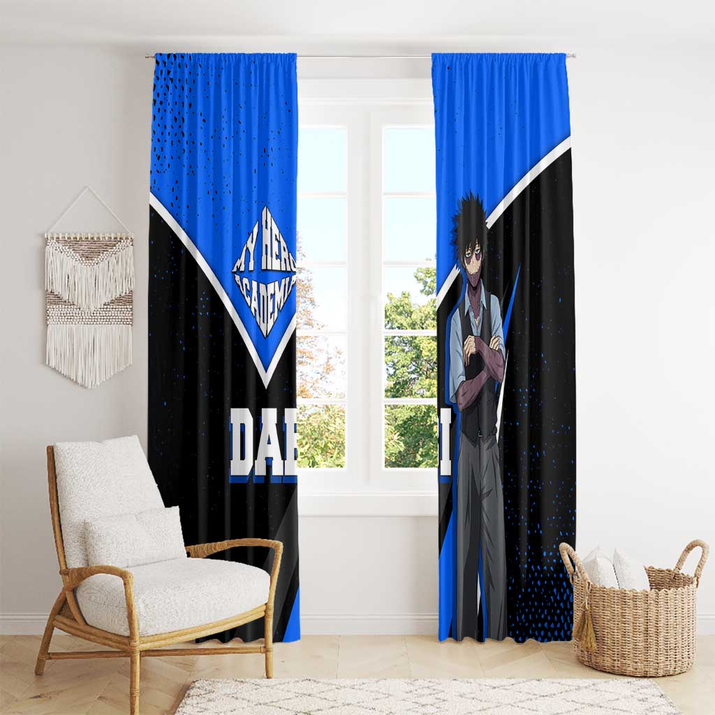Dabi My Hero Academia Window Curtain Anime Grunge Splatter Graphic Style