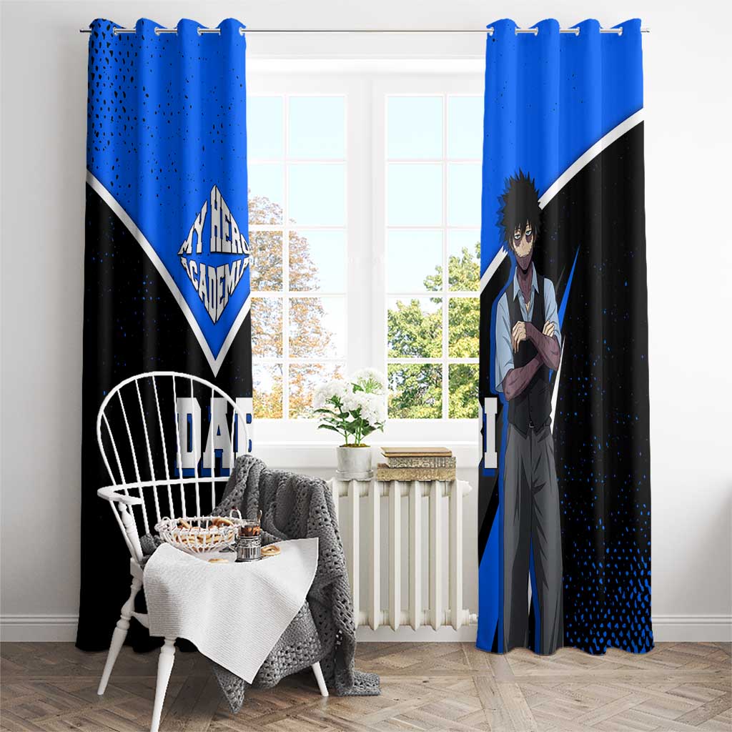 Dabi My Hero Academia Window Curtain Anime Grunge Splatter Graphic Style