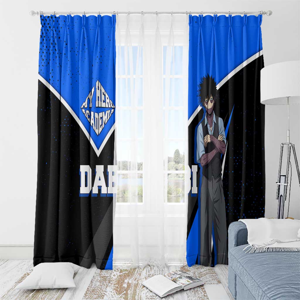 Dabi My Hero Academia Window Curtain Anime Grunge Splatter Graphic Style