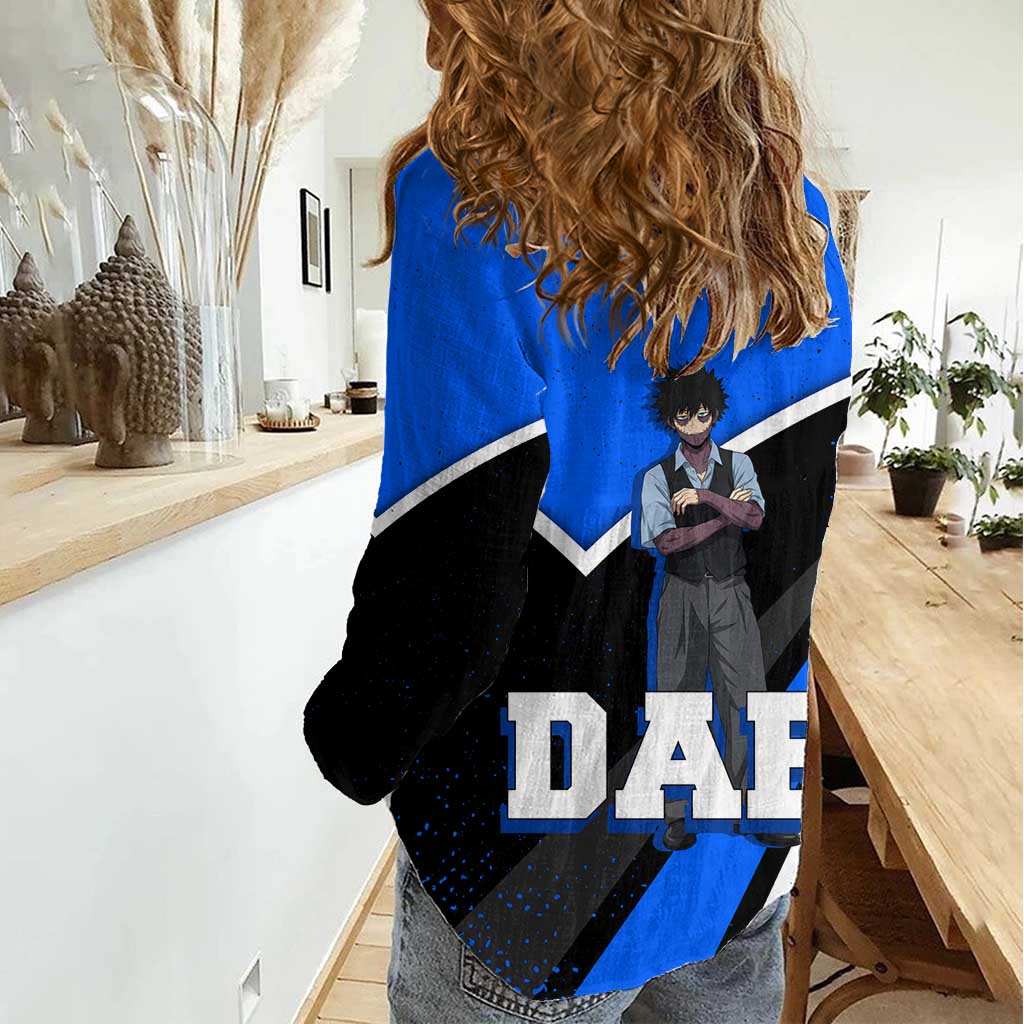 Dabi My Hero Academia Women Casual Shirt Anime Grunge Splatter Graphic Style