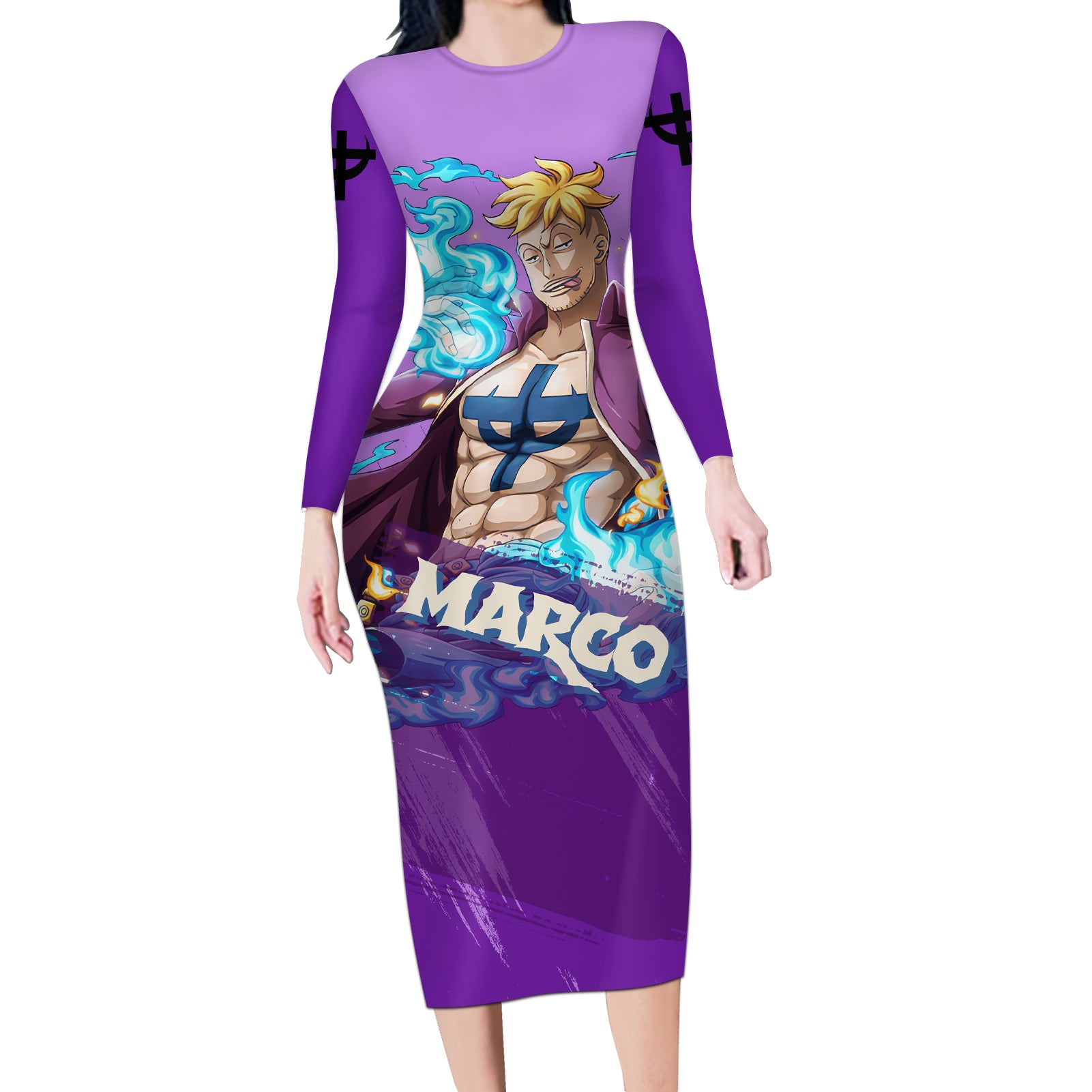 Marco Long Sleeve Bodycon Dress One Piece