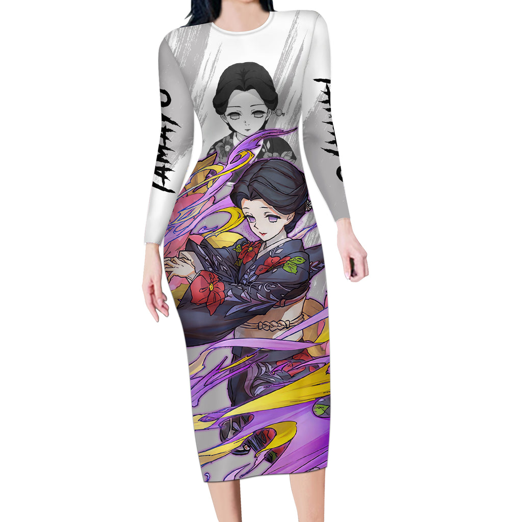Tamayo - Anime Long Sleeve Bodycon Dress Naruto